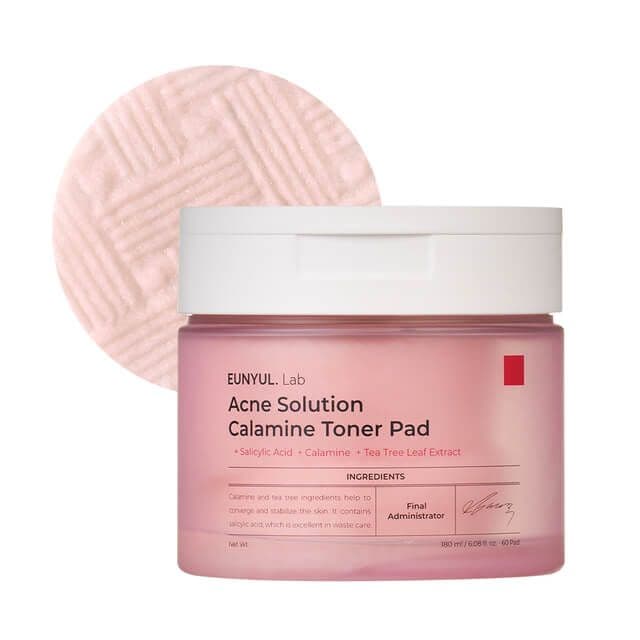 EUNYUL LAB ACNE SOLUTION CALAMINE TONER PAD